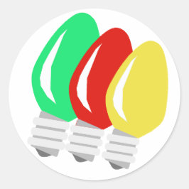 Frohe und helle Weihnachtsleuchten Aufkleber