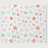 Frohe und helle Weihnachtswrapping Papier Geschenkpapier (Flach)