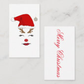 Frohe und herzliche Weihnachten Visitenkarte (Vorne/Hinten)