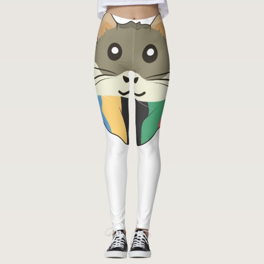 Frohe und leichte Hamster Leggings (Vorderseite)