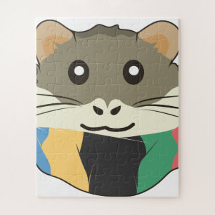 Frohe und leichte Hamster Puzzle