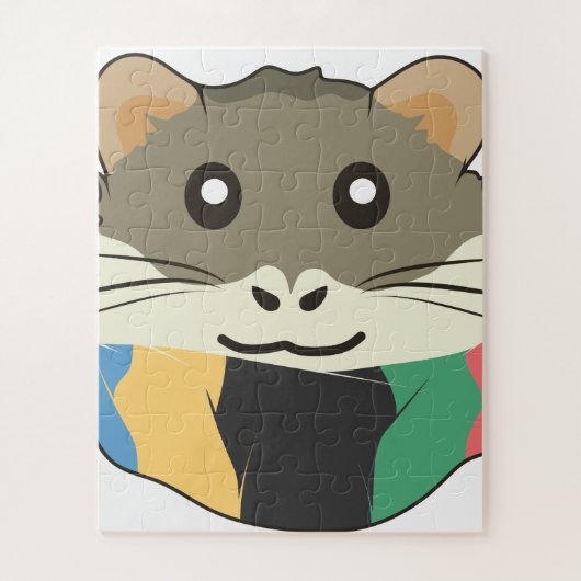 Frohe und leichte Hamster Puzzle (Vertikal)