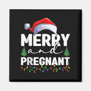 Frohe und schwangere Weihnachten Schwangerschaftsa Magnet