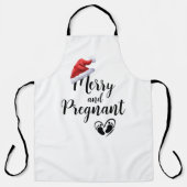 Frohe und schwangere Weihnachtsjunge Schürze (Vorderseite)