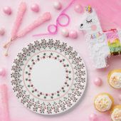 frohe und Stern Design Pappteller (Party)