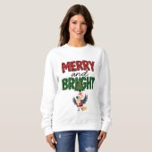 Frohe und strahlende Weihnachtsfeier Sweatshirt (Vorne ganz)