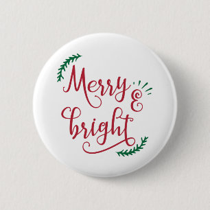 frohe und strahlende Weihnachtsfeiertage Button
