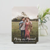 Frohe und Verheiratete Elegante erste Weihnachten (Stehend Vorderseite)