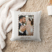 Frohe und verheiratete erste Weihnachten Kissen (Decke)