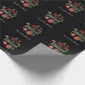 Frohe und Verheiratete Feier für Ihre ersten Weihn Geschenkpapier (Ecke)