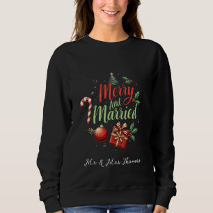 Frohe und Verheiratete Feier für Ihre ersten Weihn Sweatshirt