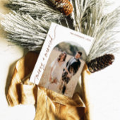 Frohe und Verheiratete Foto Weihnachtskarte Einladung