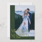 Frohe und Verheiratete Weihnachten Neu verheiratet (Vorderseite)