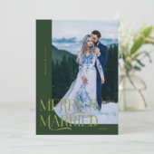 Frohe und Verheiratete Weihnachten Neu verheiratet (Stehend Vorderseite)