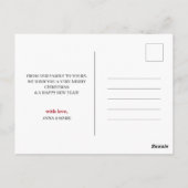 Frohe und Verheiratete Weihnachten Neuauflage Foto Postkarte (Rückseite)