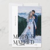 Frohe und Verheiratete Weihnachten Neuvermähltes F (Vorderseite)