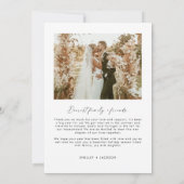 Frohe und Verheiratete Weihnachtskarte, Arch-Foto Einladung (Rückseite)