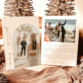 Frohe und Verheiratete Weihnachtskarte | Boho Card Einladung