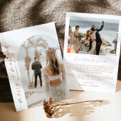 Frohe und Verheiratete Weihnachtskarte | Boho Card Einladung