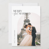 Frohe und Verheiratete Weihnachtskarte für frisch Einladung (Vorderseite)