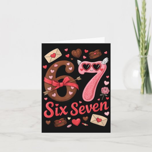 Frohe Valentinstag 67 Meme Herzen Coquette Schleif Karte (Vorderseite)