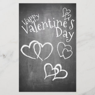 Frohe Valentinstag auf einer Tafel