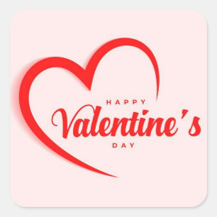 Frohe Valentinstag Aufkleber