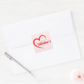 Frohe Valentinstag Aufkleber (Umschlag)