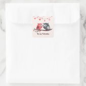 Frohe Valentinstag Aufkleber (Tasche)