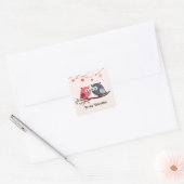 Frohe Valentinstag Aufkleber (Umschlag)