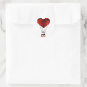 Frohe Valentinstag-Aufkleber Runder Aufkleber (Tasche)