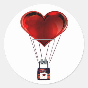Frohe Valentinstag-Aufkleber Runder Aufkleber