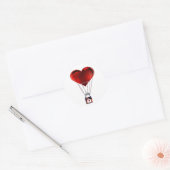 Frohe Valentinstag-Aufkleber Runder Aufkleber (Umschlag)