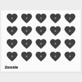 Frohe Valentinstag Beagle Paar Herz-Aufkleber (Blatt)