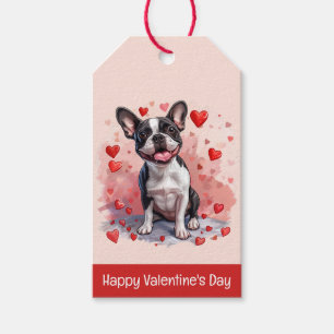 Frohe Valentinstag Boston Terrier Hund Geschenkanhänger