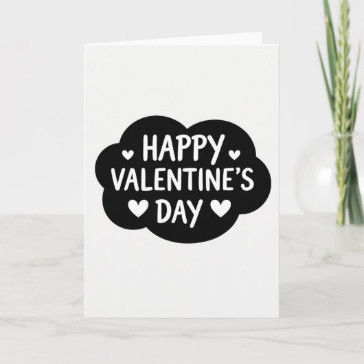 Frohe Valentinstag Cloud Hearts Karte (Vorderseite)