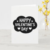 Frohe Valentinstag Cloud Hearts Karte (Gelbe Blume)