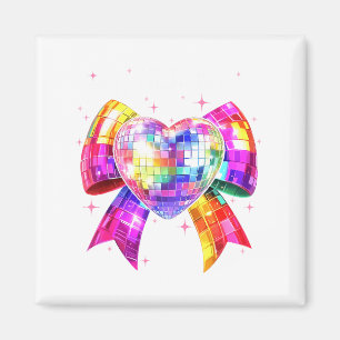Frohe Valentinstag Coquette Disco Ball Herz Gi Magnet