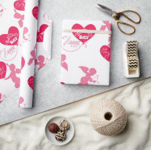 Frohe Valentinstag Du bist mein Engel Geschenkpapier