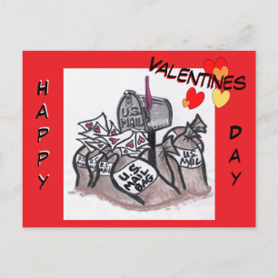 Frohe Valentinstag E-Mail Cartoon Postkarte