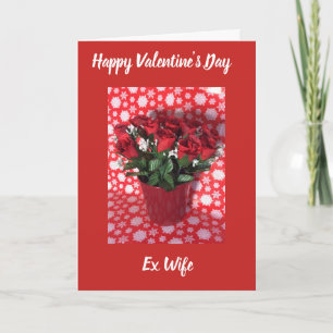 Frohe Valentinstag Ex-Frau Karte
