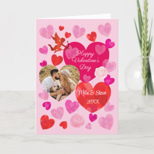 Frohe Valentinstag Feiertagskarte