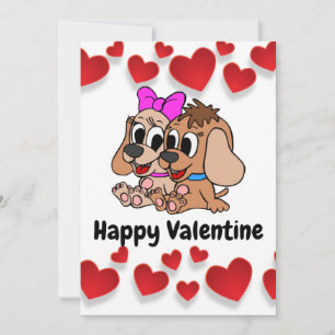 Frohe Valentinstag Feiertagskarte