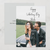 Frohe Valentinstag-Foto Feiertagskarte (Vorne/Hinten)