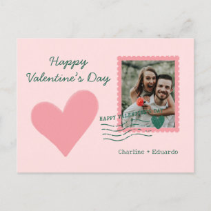 Frohe Valentinstag-Foto-Liebespost Postkarte