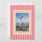 Frohe Valentinstag Fotografie Modern Feiertagskarte (Vorderseite)