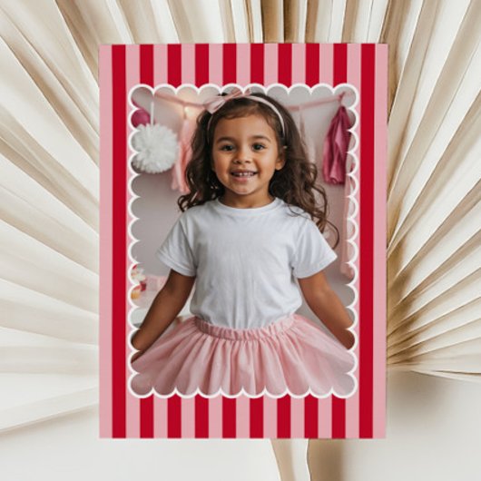 Frohe Valentinstag Fotografie Modern Mitteilungskarte