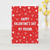 Frohe Valentinstag Freund Herzen Karte (Gelbe Blume)
