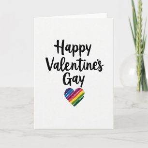 Frohe Valentinstag-Gay-Pride-Karte Karte