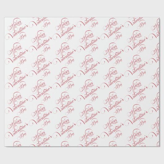 Frohe Valentinstag-Geschenkpapier Geschenkpapier (Flach)